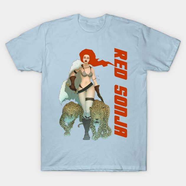 Red Sonja T-Shirt by Juggertha